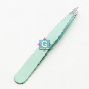 แหนบดัดขนคิ้วแบบเฉียง สแตนเลส ดีไซน์รักษ์โลก ยอดขายดีที่สุด สำหรับตกแต่งคิ้วและขนตา - Product Image 1