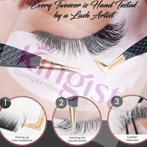 Pointed Tip Stainless Steel Flower Eyebrow Tweezers Eye Brow Trimmer Eyelash Clip Set for Cosmetic Makeup <b>Tool</b> - Product Image 6