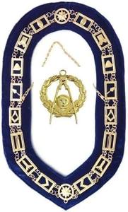 เครื่องประดับพิธีกรรมเมสัน บลู ลอจ ฮาวส์ มาร์แชล สร้อยคอชุบเงิน พร้อมอัญมณี วัสดุทองเหลือง ประเภทโลหะ ทองเหลือง - Product Image 4