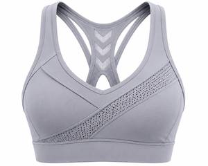 Ensemble soutien-gorge de sport et short pour femme, maintien élevé, écologique, léger, bretelles croisées, sans coutures, séchage rapide, tissu respirant - Product Image 4