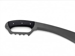 Maßgefertigtes OEM 3cr13 Stahl Jagd- und Campingmesser mit Vollmetallgriff, Kunststoffgriff und Lederscheide in Industriequalität - Product Image 3