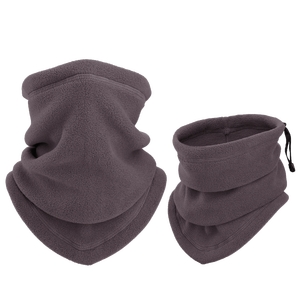 Calentador de Cuello Ajustable de Forro Polar, Diseño Sólido Informal, Accesorio Unisex para Invierno - Product Image 4
