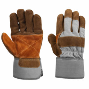 Guantes de Trabajo de Cuero Vacuno Resistentes, Guantes Duraderos para Hombres, para Construcción Industrial y Jardinería - Product Image 5