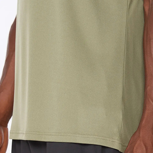 Débardeur de sport homme personnalisé en Spandex/Coton, respirant, séchage rapide, écologique, pour l'été, avec design côtelé et lettres - Product Image 6