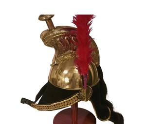 Casque de pompier britannique vintage en laiton poli fait main CH Calvin, idéal pour Halloween, la remise des diplômes ou Noël - Product Image 5