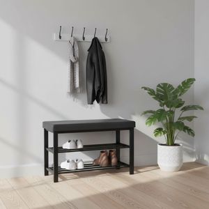 Banco Moderno de 3 Niveles para Almacenamiento de Zapatos, con Asiento Acolchado de Espuma y Cuero Sintético, para Entrada, Pasillo y Sala de Estar - Product Image 3