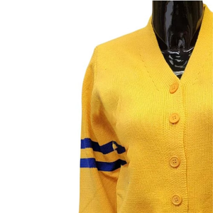เสื้อคาร์ดิแกนถักไหมพรมปักโลโก้ Sigma Gamma Rho คุณภาพสูง แบบสั่งทำพิเศษ สำหรับชมรมนักศึกษา มหาวิทยาลัย  สำหรับทั้งชายและหญิง ทำจากผ้าขนสัตว์/อะคริลิก - Product Image 4