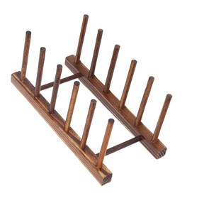 ที่วางจานไม้ ชั้นวางตากจาน ที่วางฝาหม้อ ที่วางเขียงสำหรับเคาน์เตอร์ครัว - Product Image 1