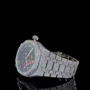 Reloj de Acero Inoxidable con Diamantes Cultivados en Laboratorio, Personalizado, de Alta Calidad, Estilo Ejecutivo para Hombre, Correa de 20 mm - Product Image 6
