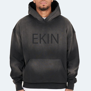 <span class=keywords><strong>Ekin</strong></span> Impex OEM Sweat à capuche vintage pour homme en coton épais délavé soleil, personnalisé, de haute qualité, avec motif 3D en relief, idéal pour l'hiver - Product Image 4