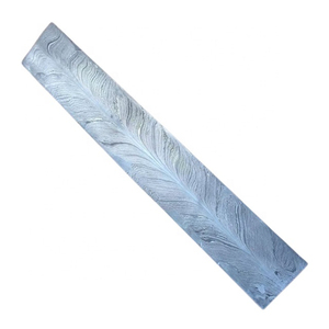 Billets droits en acier Damas à motifs, construction professionnelle durable pour le travail des métaux, 12 pouces x 2 pouces x 4 mm - Product Image 4