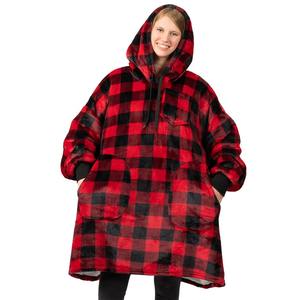 เสื้อคลุมฮู้ดดี้ผ้าโพลีเอสเตอร์ลายการ์ตูนแบบยาวพิเศษสั่งทำขายส่ง ผ้าห่มคลุมตัวขนาดใหญ่สำหรับฤดูหนาว - Product Image 4