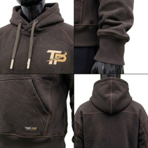 Sweat-shirts à capuche en coton personnalisés, effet usé, Topline Products, sweat-shirt à capuche pour homme, poids lourd - Product Image 4