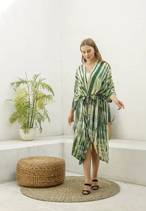 Ropa de Moda para Mujer, Elegante Vestido Kimono Largo de Verano de Algodón, Kimono Liso para Mujer, Kimono Tie Dye, Kimono Boho de Playa - Product Image 5