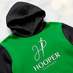 Sweat-shirts tendance et durables de couleur noir-vert, design et tissu personnalisés, en vente, option de personnalisation du logo. - Product Image 3