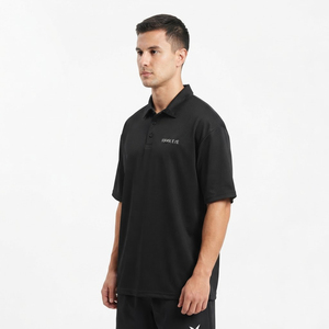 Vente en gros de t-shirts pour hommes de qualité supérieure, grandes tailles, t-shirts pour hommes en taille plus, t-shirt polo noir tendance pour hommes - Product Image 3