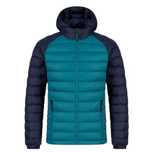 Wholesale Men Plus Size <b>Quilted</b> Cotton Baseball Jacket Hooded <b>Single</b>-Breasted Thick Autumn Casual Outdoor Outerwear - Product Image 1