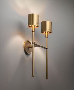 Modern Indoor Wall <b>Light</b> Metal Gold Finish Fabric Shade LED Wall Lamp For Bedroom Hotel Restaurant Bar Decorative <b>Sconce</b> - Product Image 1