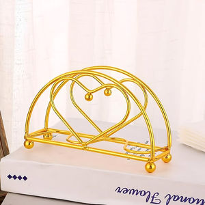 Modern Durable Iron Decorative <b>Letter</b> Rack Napkin <b>Holder</b> Dining Table Kitchen Cafe Hotel Wholesale - Product Image 2