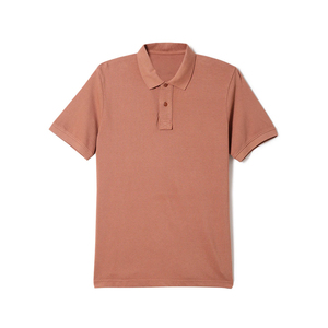 เสื้อโปโลผู้ชายสีพื้น แขนสั้น ผ้าปิเก้ ทรงลำลอง กระดุมติด ดีไซน์เรียบง่าย - Product Image 6