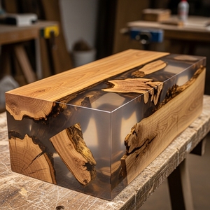 Résine époxy artistique pour artisanat DIY et applications décoratives, résine de coulée transparente comme du cristal pour l'art, résine époxy transparente haute brillance - Product Image 1