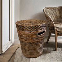 Vente en gros de paniers en rotin Bali de différentes tailles avec logo et emballage personnalisés Produit de décoration murale de qualité pour la maison