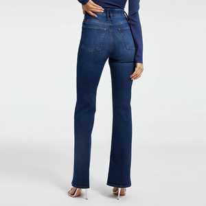 Jeans de Mujer de Cintura Alta, Transpirables, Rectos, Holgados, Estilo Urbano, Precio Económico, Vintage, Lavados, con Servicio OEM 2026 - Product Image 3