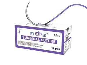 OEM <span class=keywords><strong>polyglactin</strong></span> 910 hấp thụ chỉ khâu bện phẫu thuật chủ đề với kim CE/ISO được phê duyệt - Product Image 6