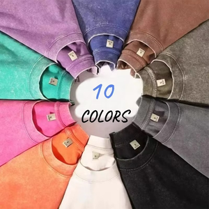 T-shirt vintage surdimensionné en coton 100% lavé de haute qualité pour hommes, personnalisable, décontracté, tricoté, vente en gros, personnalisation - Product Image 2
