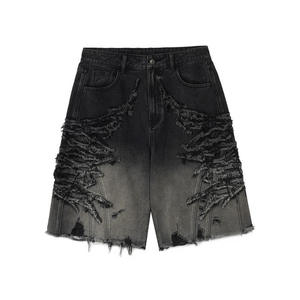 Fabricante de Pantalones Cortos de Mezclilla con Logotipo Personalizado, Pantalones Cortos Casuales de Mezclilla Lavada para Hombre para Marcas de Ropa y Cadenas de Tiendas Minoristas - Product Image 3
