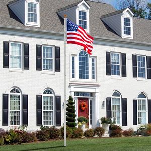 Kit Asta Telescopica per Bandiera 20FT in Alluminio Resistente con Sfera Dorata in Cima, Bandiera USA 5x3 Piedi, Altezza Regolabile per Uso in Giardino - Product Image 6