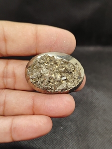 Pierre précieuse Pyrite Druzy de qualité supérieure, prix de gros, magnifique pierre brute, cabochon Druzy de haute qualité pour la fabrication de bijoux - Product Image 2