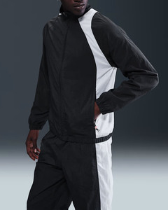 Ensemble survêtement coupe-vent à capuche pour homme, léger, en polaire 100% coton, veste zippée, pantalon de jogging, sports d'hiver en plein air, course à pied - Product Image 1