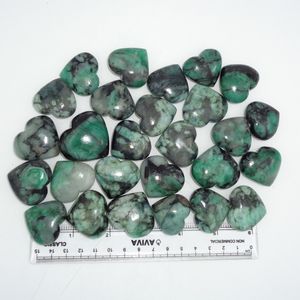 Cristal de Corazón de Esmeralda Natural Chakralume, Piedra Curativa Feng Shui Verde Pulida, Reiki, Meditación, Joyería, Decoración, Venta al por Mayor - Product Image 6