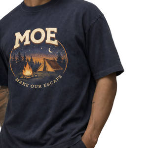 T-shirt en coton à imprimé graphique avec effet délavé vintage, t-shirt pour homme, production OEM sous marque privée pour commandes de vêtements en gros - Product Image 3