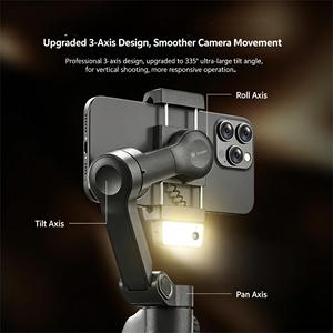 Nuevo Estabilizador de Gimbal de 3 Ejes para Smartphone 2026, con Seguimiento por IA, Control Remoto Bluetooth, para Transmisión en Vivo - Product Image 3
