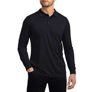 Polo de manga larga de marca privada para hombre, mezcla de algodón, ropa de exportación - Product Image 5