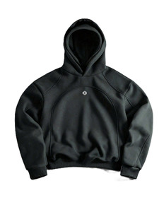 Sudaderas con Capucha de Doble Capa, de Algodón Grueso, para Hombre, Estilo Oversize con Paneles Raglán, Sudaderas Urbanas, Personalizadas, Suministro al por Mayor OEM - Product Image 2