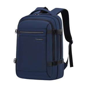 Mochila moderna minimalista gris para portátil, mochila escolar resistente, cómoda y transpirable con panel trasero de malla para estudiantes universitarios. - Product Image 2