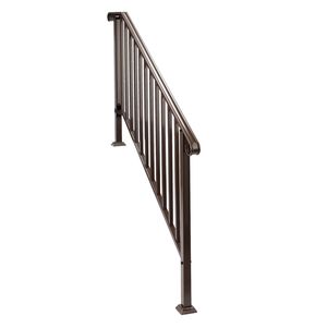 Ringhiera in Ferro a 4 Livelli per Esterni con Finitura Rame, Eleganti Componenti per Scale da Esterno - Product Image 2