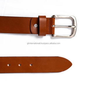 Ceinture pour homme en cuir véritable vintage classique avec boucle à ardillon, en cuir de vachette, imperméable et durable, logo personnalisé - Product Image 1