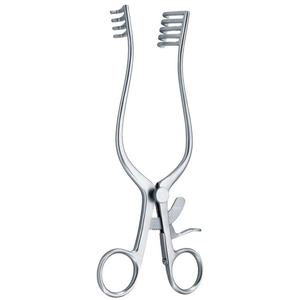 Retracteur manuel Norfolk et Norwich 4 x 5 dents, lames de 50 mm x 223 mm de long, instruments chirurgicaux en acier inoxydable par Surgiright - Product Image 1