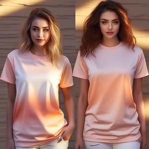 T-shirt col en V pour femme, en coton biologique, de qualité supérieure, Design Unique, OEM, à la mode, en vrac, prix de gros - Product Image 5