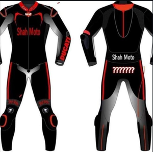 ชุดแข่งรถมอเตอร์ไซค์ Unisex Elite MotoCP แบบจั๊มสูท/ชุดหนังวัวแท้/หนังจิงโจ้พรีเมียม พร้อมแผ่นยืดหยุ่น - Product Image 1