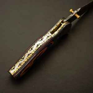 Cuchillo de Bolsillo de Edición Limitada de Acero de Damasco de Alta Calidad con el Mejor Diseño, Nueva Moda, Agarre Fuerte, Uso Industrial, Producto Palace LLC - Product Image 2