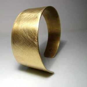 Handmade Copper Brass Jewelry Set Elegant <b>Bangle</b> and Cufflinks Tradebyd - Product Image 1