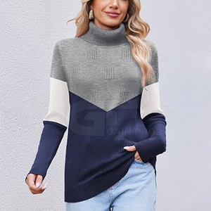 Sudadera Personalizada para Mujer con Cuello Alto, de Algodón y Felpa, Manga Larga, Informal, Deportiva, para Gimnasio, Ropa de Calle, Abrigo Cálido de Invierno - Product Image 3