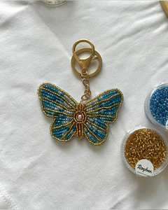 Beaded <b>Keychain</b> Bead <b>Keychain</b> Embroidery Charm Fashionable Bag <b>Keychain</b> Premium Women Sparkle Accessory Durable - Product Image 3