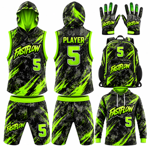 ชุดเสื้อเจอร์ซีย์ฟลักซ์ 7V7 แบบกลับด้านได้สำหรับผู้ใหญ่ พิมพ์ลายด้วยความร้อน ระบายอากาศได้ดี ซับเหงื่อ ไซส์พลัส แบบไม่มีแขน - Product Image 6