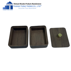 Thanh Tung Thinh Wooden Storage Box Rectangular Minimalist Design Dust Proof For Living Room Sundries - Product Image 1
